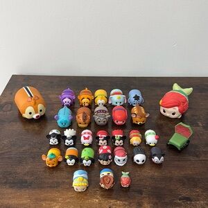 Tsum Tsum Disney Bundle Mixed Lot 27 Toy Figures & 2 Squishies Mickey Minnie